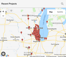 top-notch roofing solutions in Illinois and Wisconsin map address