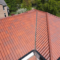 default Roofing materials delivery to a construction site
