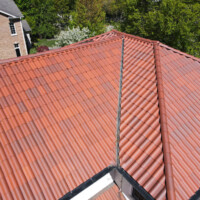 default Roofing materials delivery to a construction site